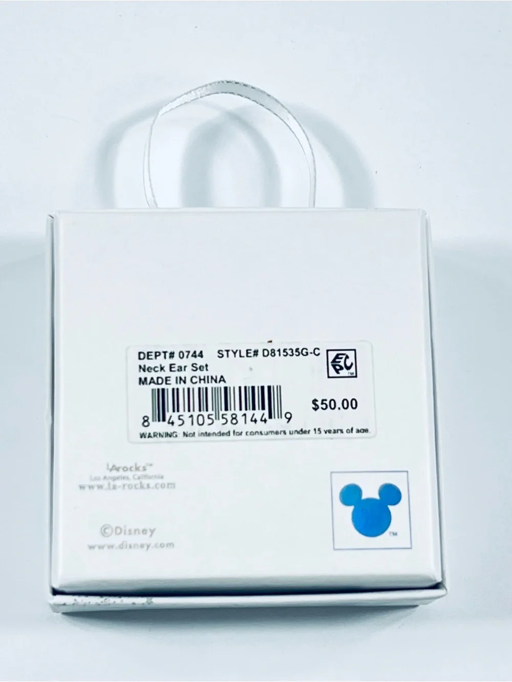 Disney Mickey Necklace & Earring Set of 3 NEW